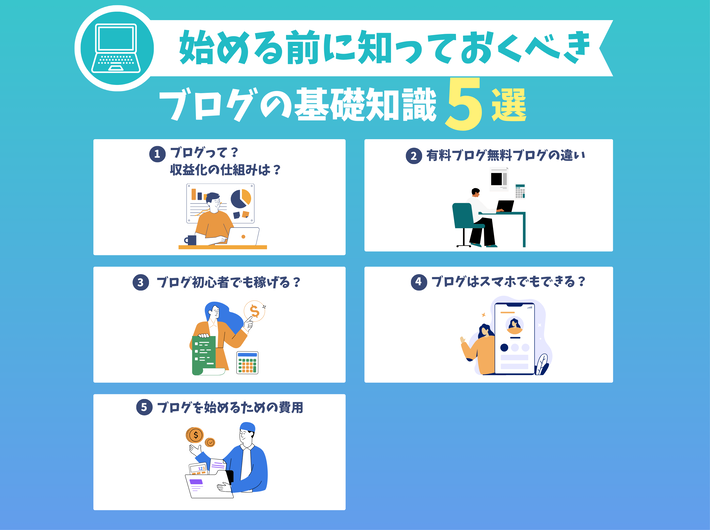 始める前に知っておきたいブログの基礎知識